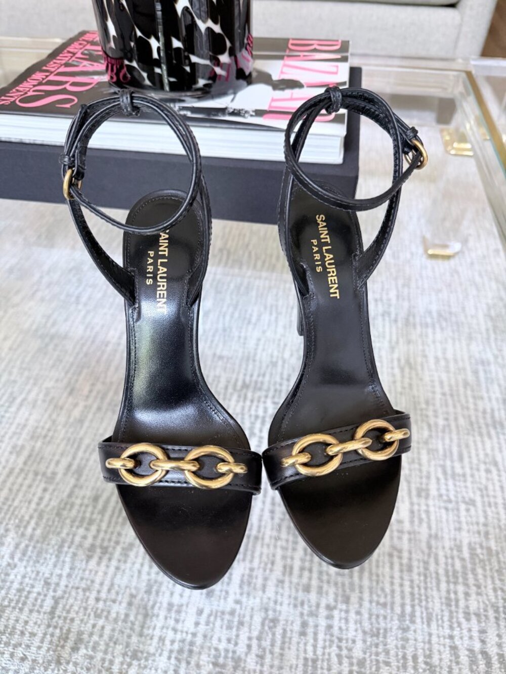 YSL Le Maillon 95 Sandal - Picture 2 of 10